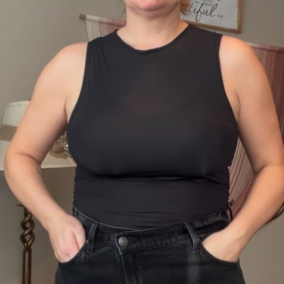 SKIMS Sleeveless Thong Bodysuit – 2 Pack – Size Large – Nude & Black - Picture 2 of 8